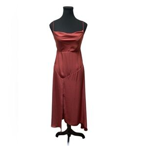 Express Asymmetrical Satin Dress GUC XS